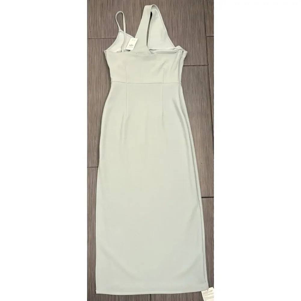 Abercrombie & Fitch Women’s Mint Green Asymmetrical Long Dress Size Small NWT